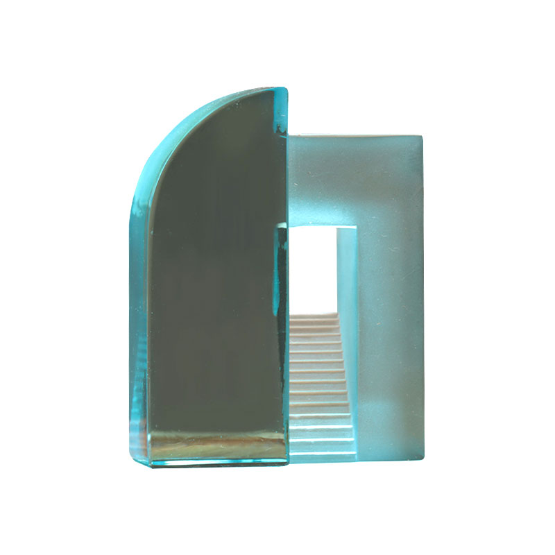 Gradientowe niebieskie szkło matowe, chińskie ozdoby do zabawek