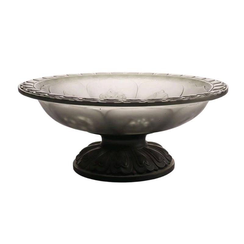 Miska na owoce z szarej glazury