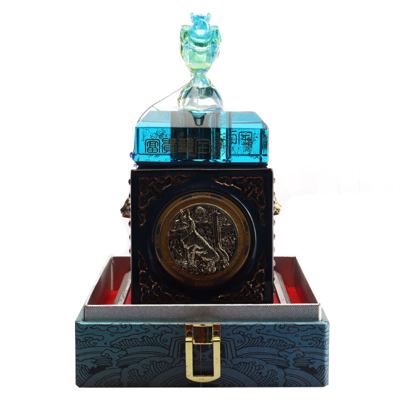 Ozdoby dekoracyjne z zakrętki do butelki z jelenia niebieskiego Szklane naczynia do butelek wina