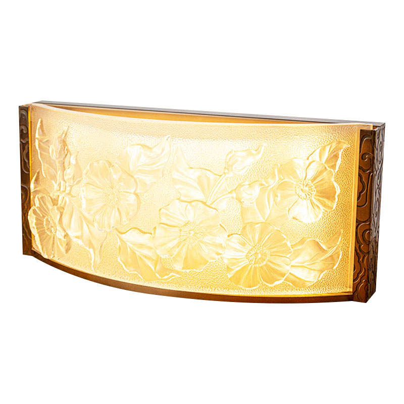 Szklane ozdoby dekoracyjne do lamp z motywem kwiatu hibiskusa