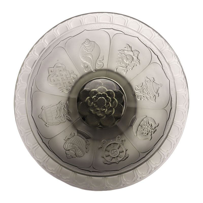 Miska na owoce z szarej glazury