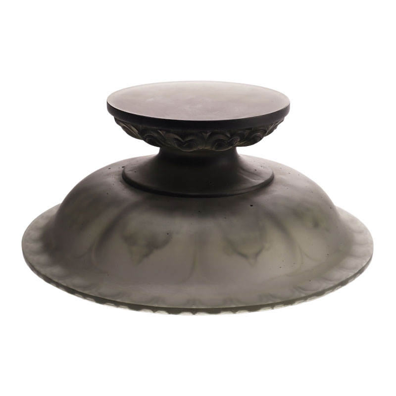 Miska na owoce z szarej glazury