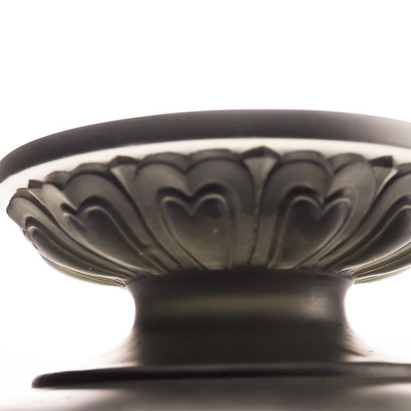 Miska na owoce z szarej glazury