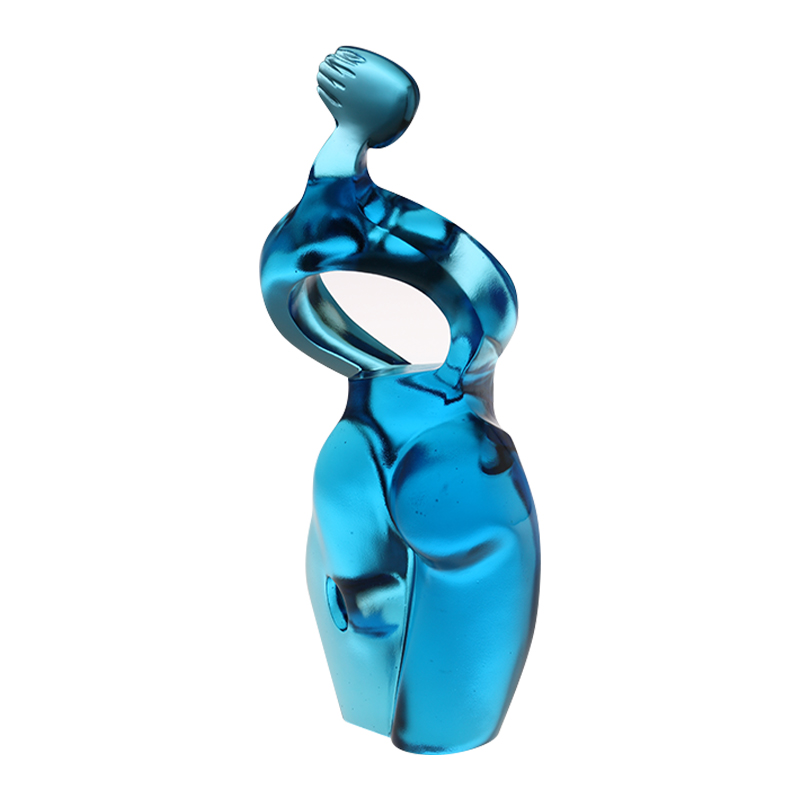 Ozdobne figurki artystyczne w kolorze czystego błękitu Artemidy