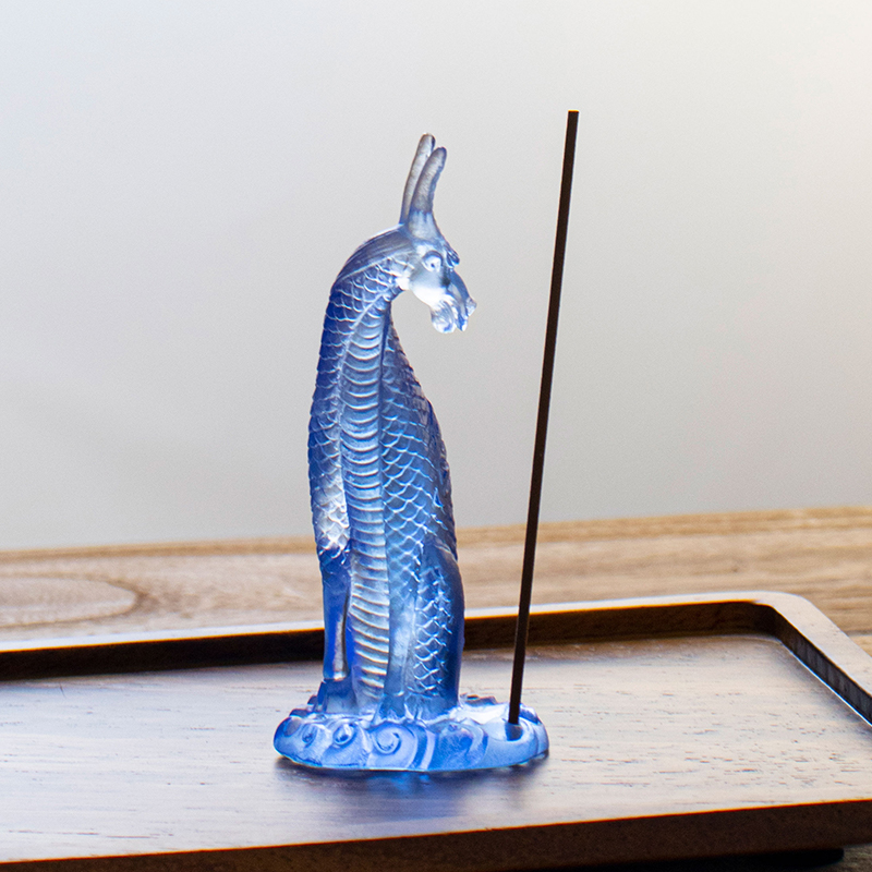 Szklany uchwyt na kadzidełko Kirin