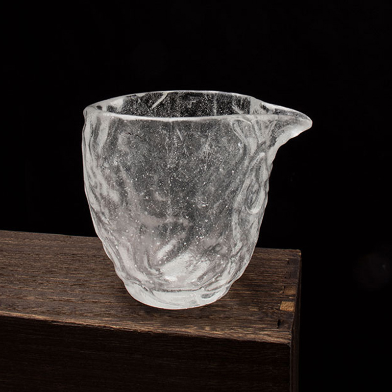 Zestaw przezroczystych szklanych filiżanek do herbaty w kształcie bąbelków do użytku w biurze domowym