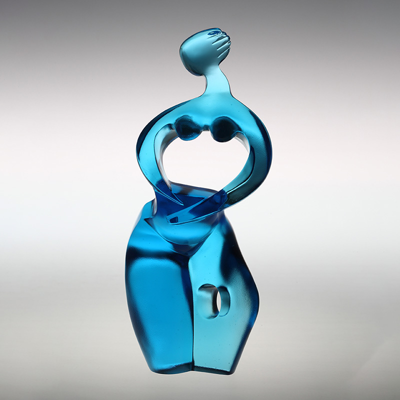 Ozdobne figurki artystyczne w kolorze czystego błękitu Artemidy