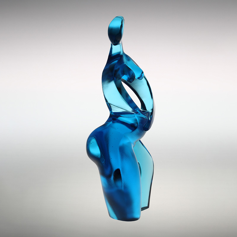 Ozdobne figurki artystyczne w kolorze czystego błękitu Artemidy