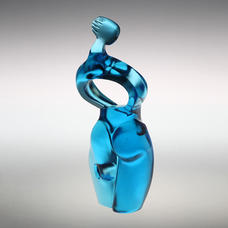 Ozdobne figurki artystyczne w kolorze czystego błękitu Artemidy