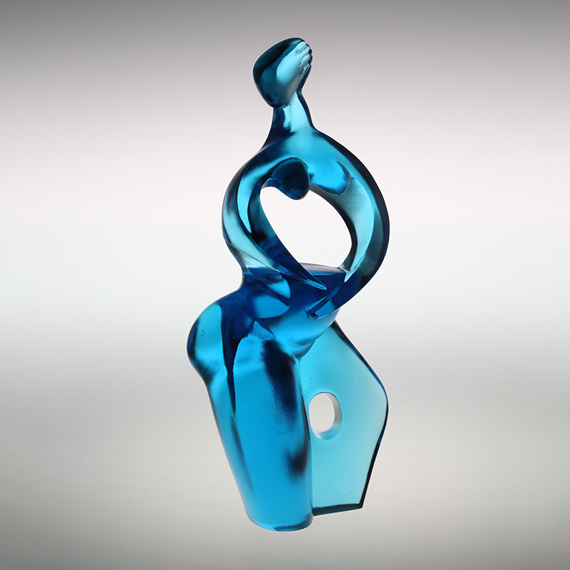 Ozdobne figurki artystyczne w kolorze czystego błękitu Artemidy